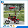 4 IN 1 push tricycle trois Air wheel baby tricycle cadre en métal enfants tricycle tricycle avec toit / parasol
